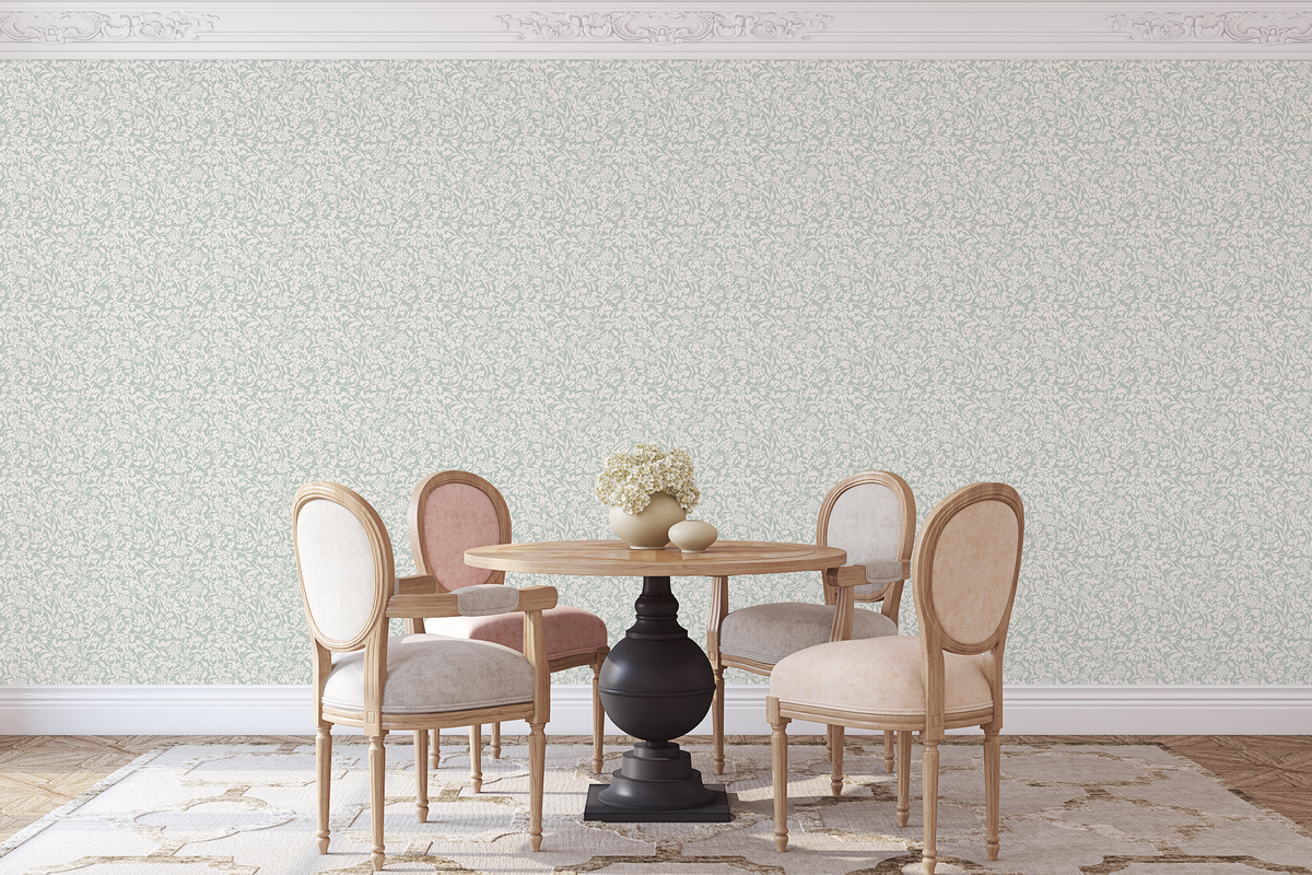 Floral Silhouette - Sage Green