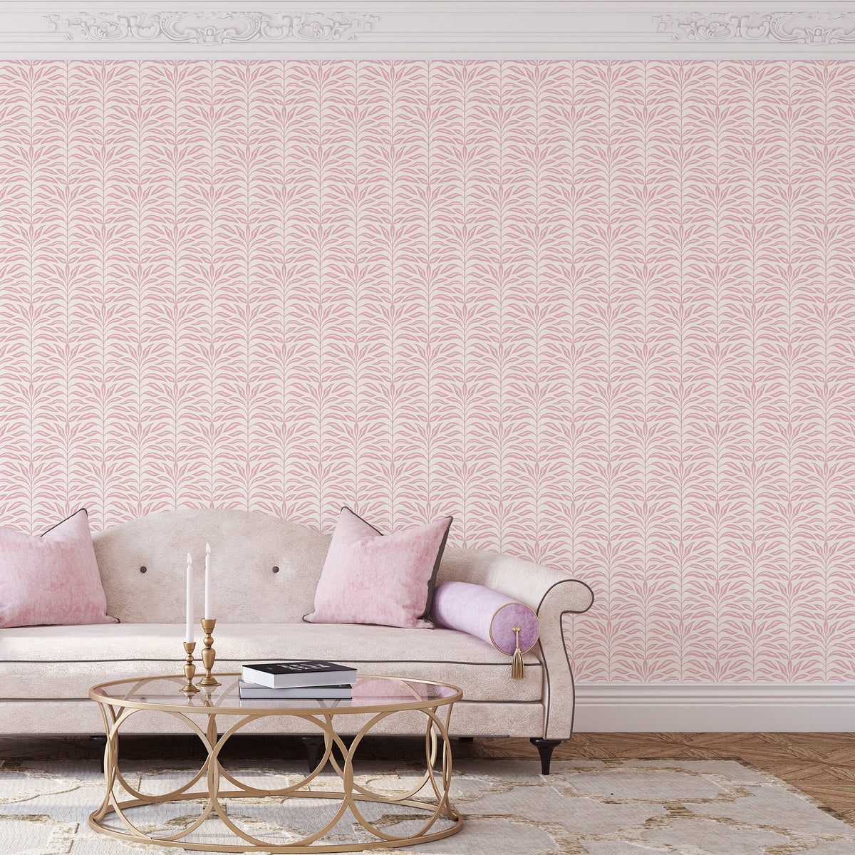Palm Leaf Botanical - Pink