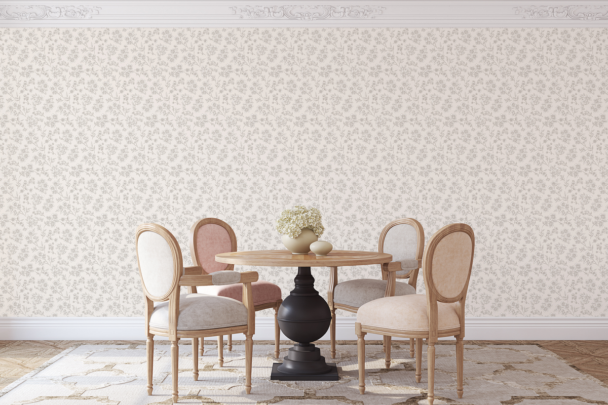 Sweet Briar Florals - Taupe
