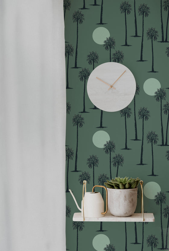 Palm Springs Canyon Sunset- Sage Green X Studio Periwink