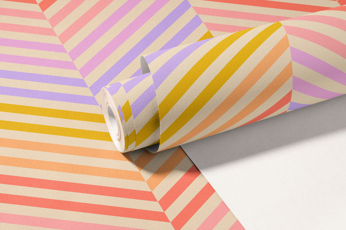 Retro Chevron - Pastel