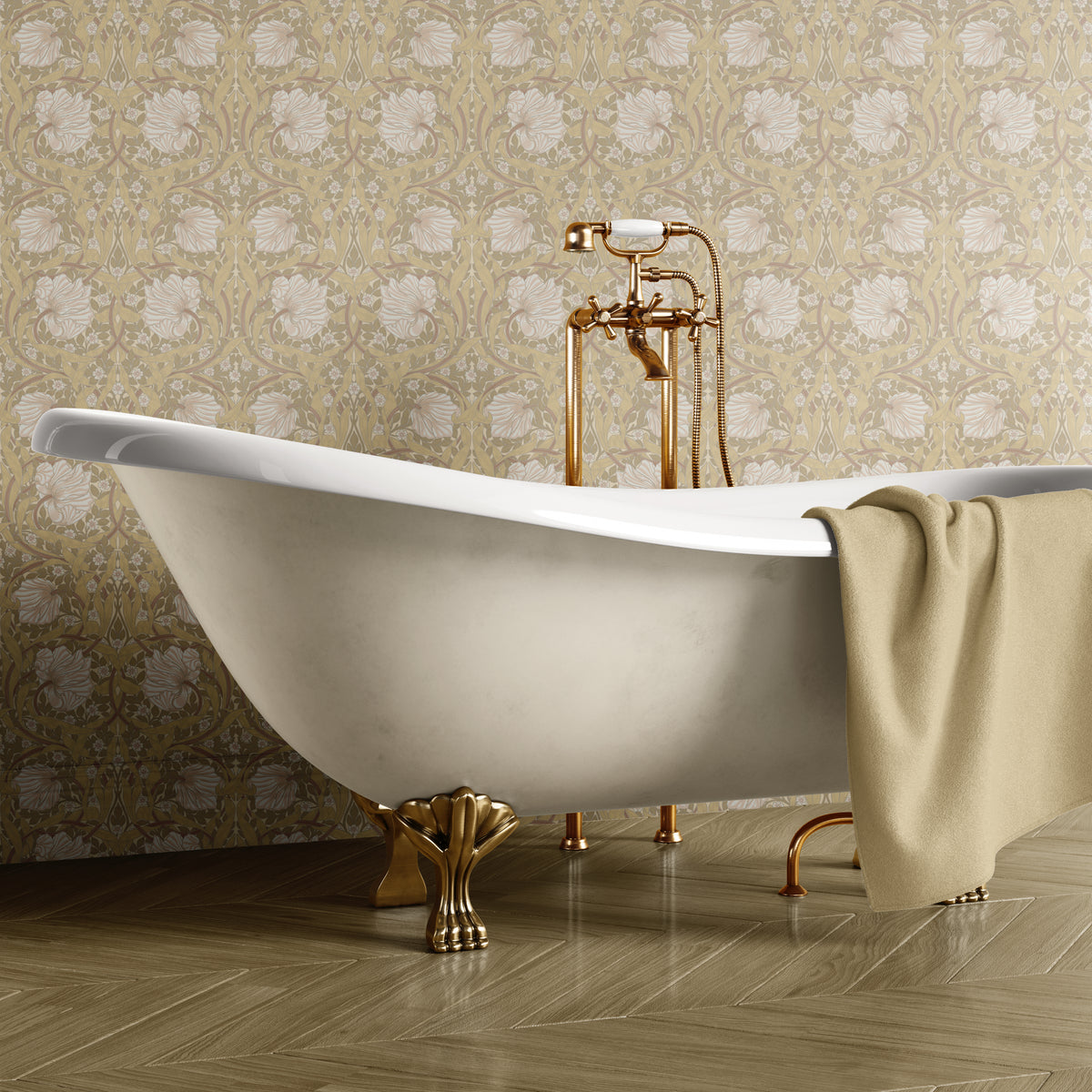 Pimpernel by William Morris - Beige