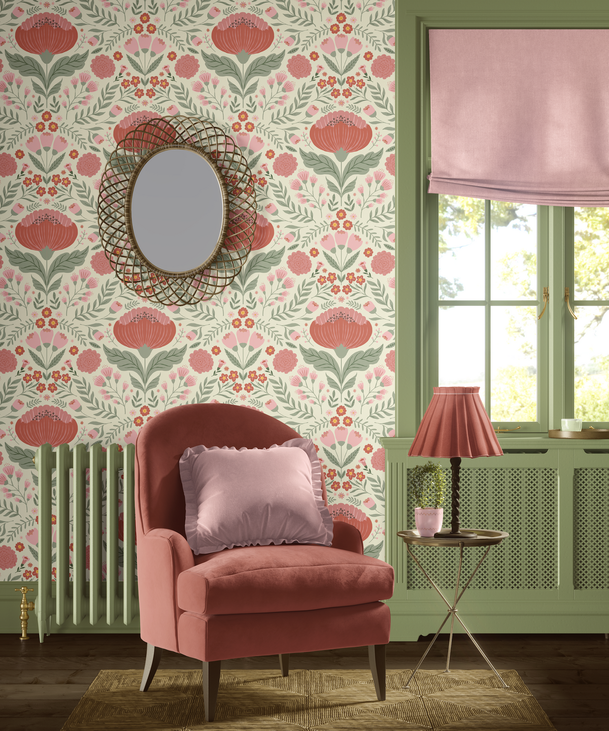 Poppies and Wildflowers - Red and Pink