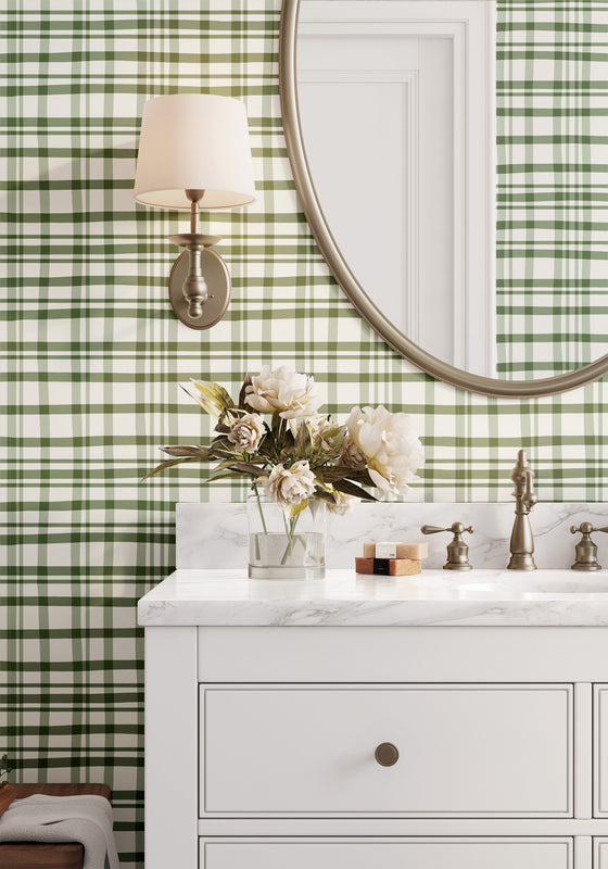 Pretty Plaid in Sage