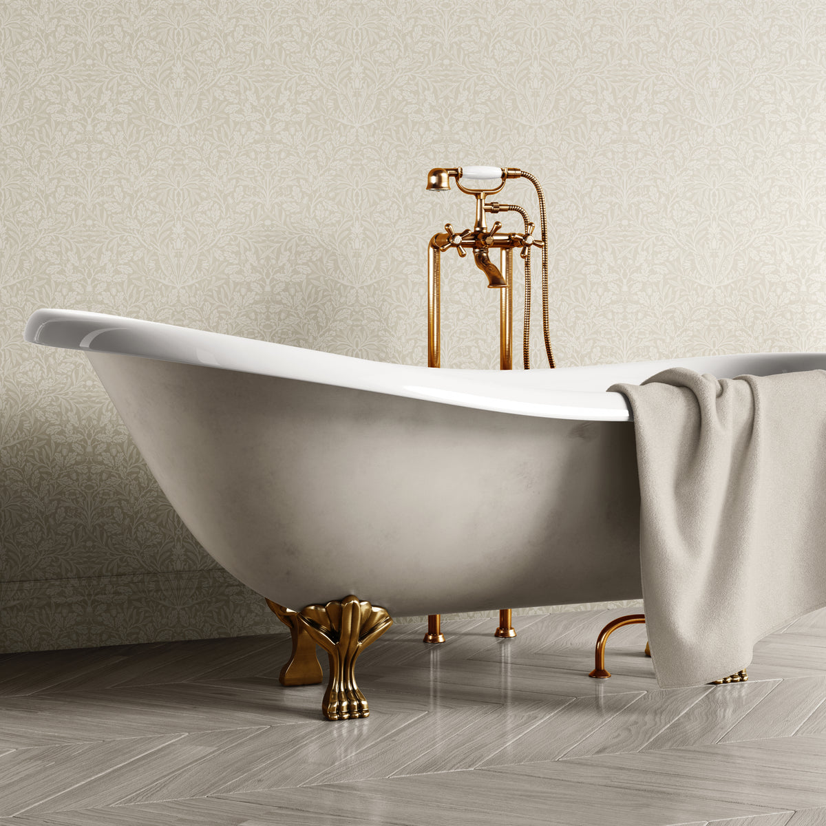 Pure Acorn by William Morris - Beige