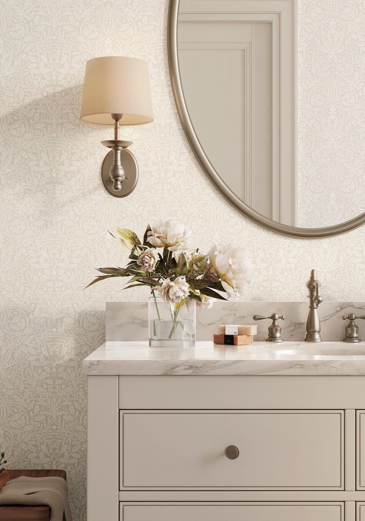 Pure Acorn by William Morris - Beige