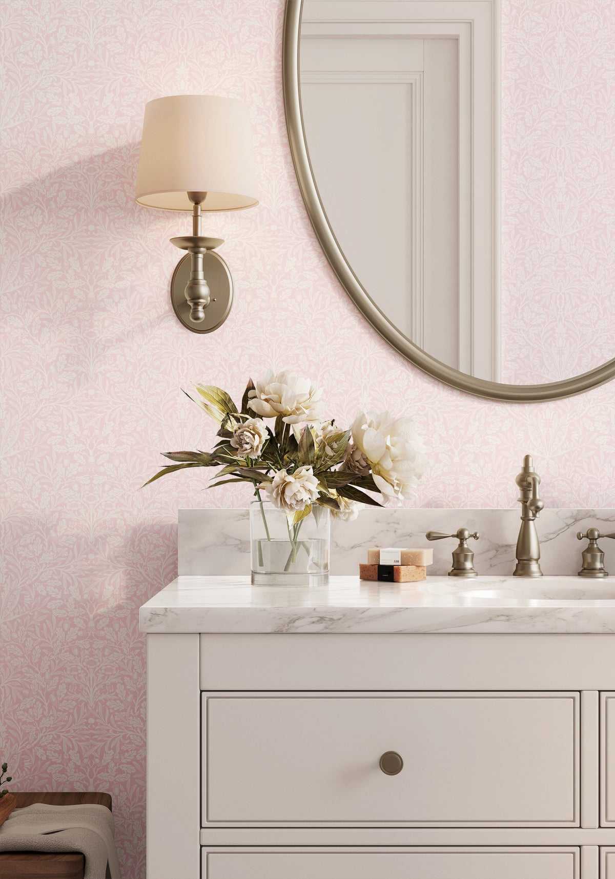 Pure Acorn by William Morris - Pink