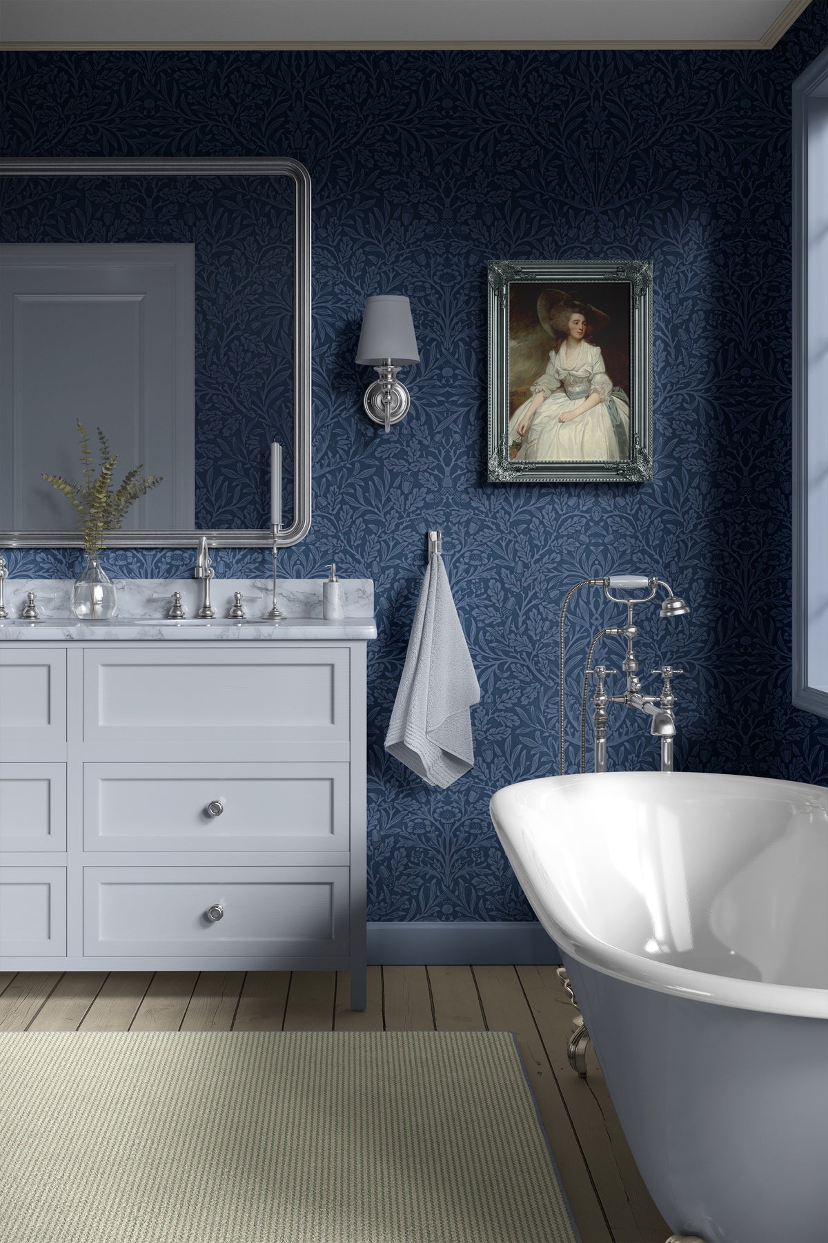 Pure Acorn by William Morris - Blue