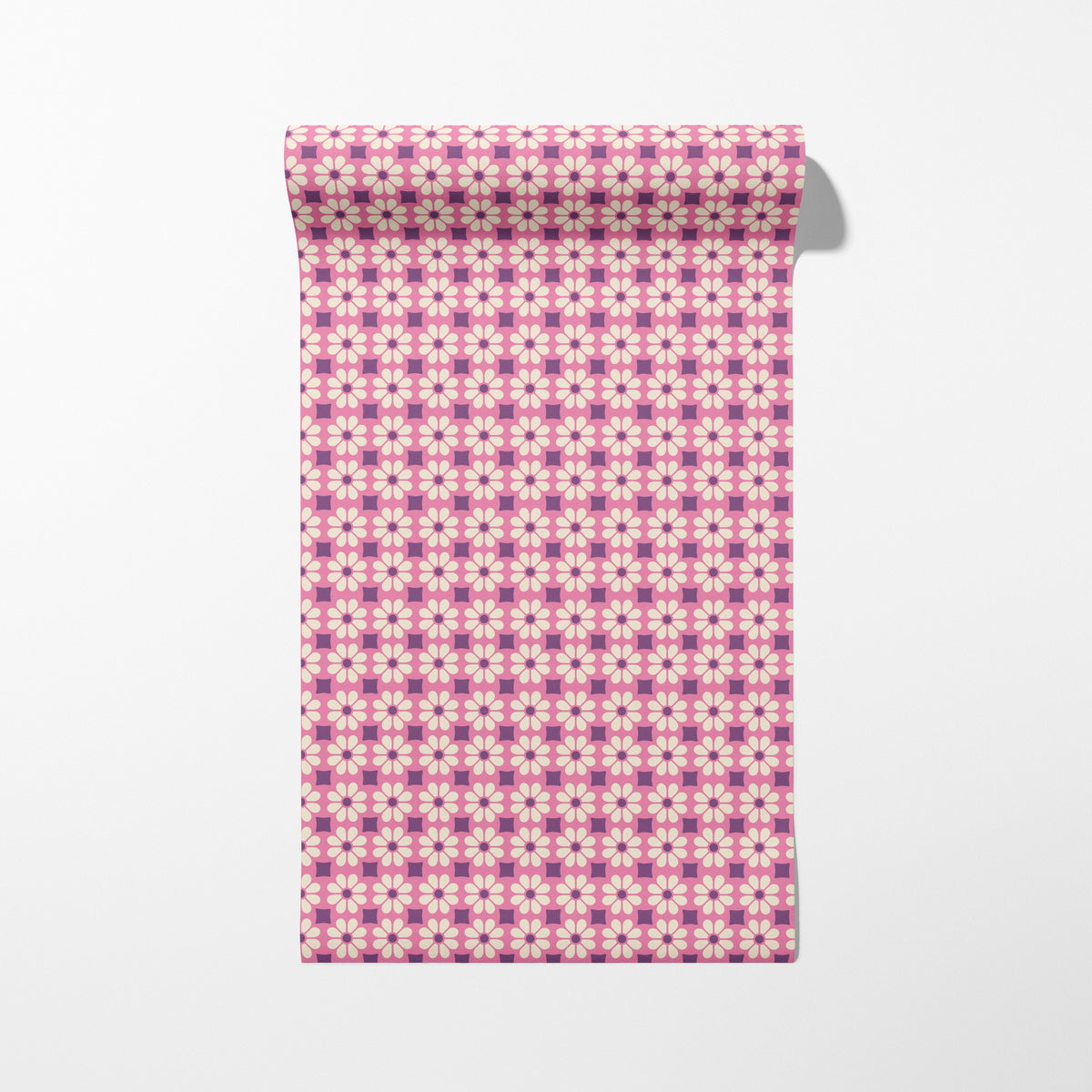 Retro Flowers - Purple