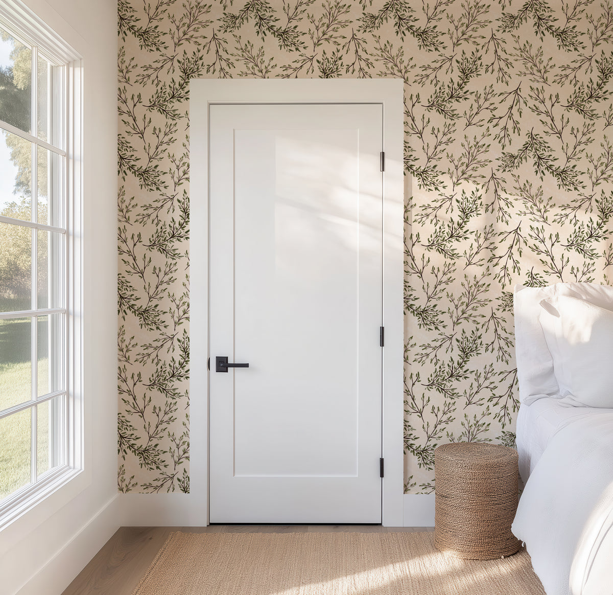 Rustic Leaf Branches - Cream
