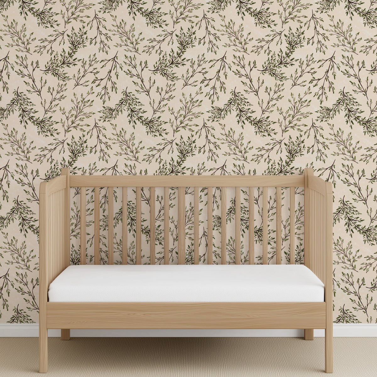 Rustic Leaf Branches - Cream