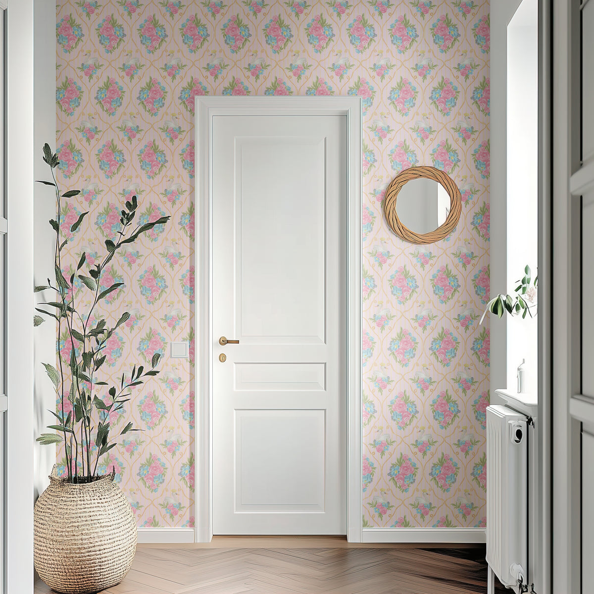 Sophie Floral Swan - Pink