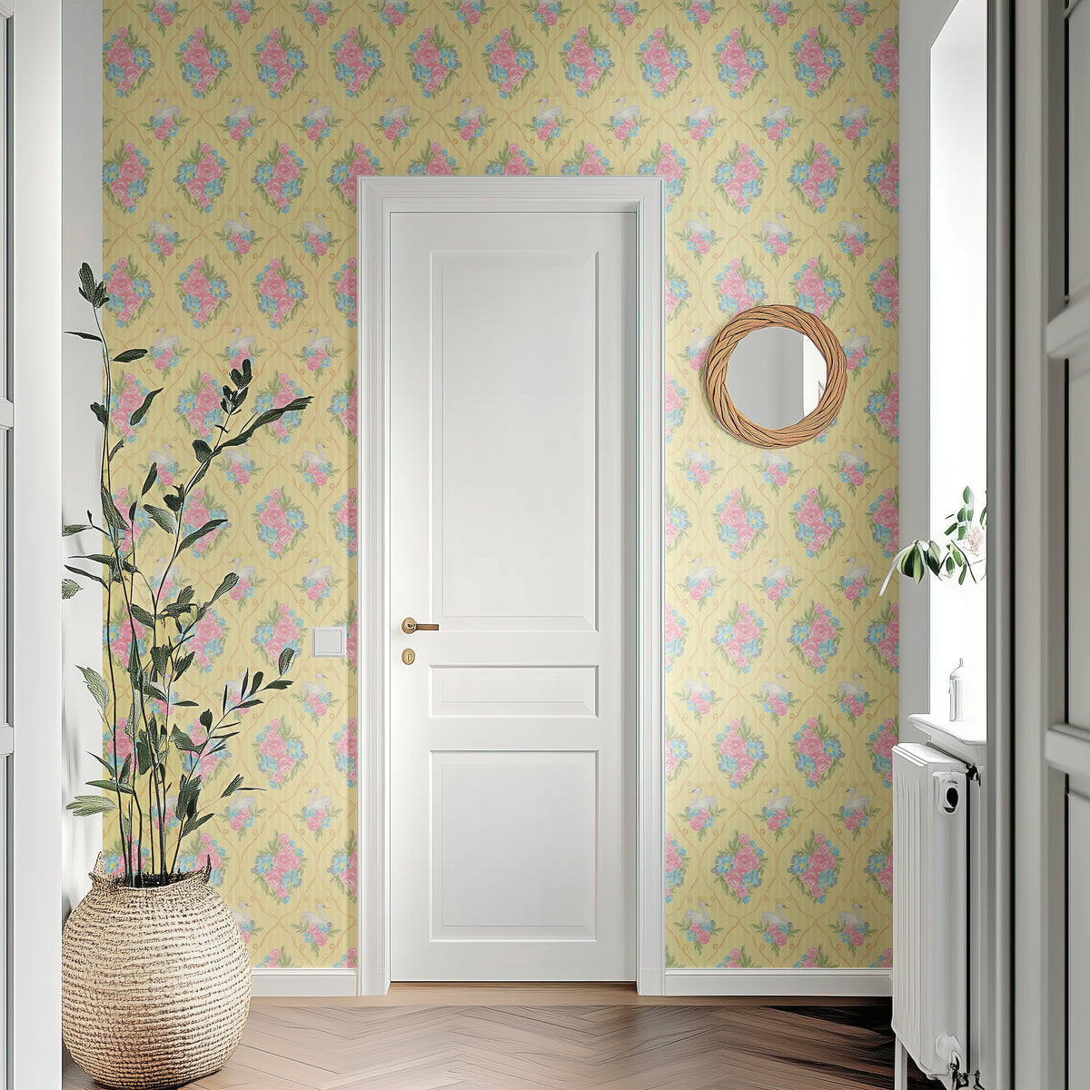 Sophie Floral Swan - Yellow