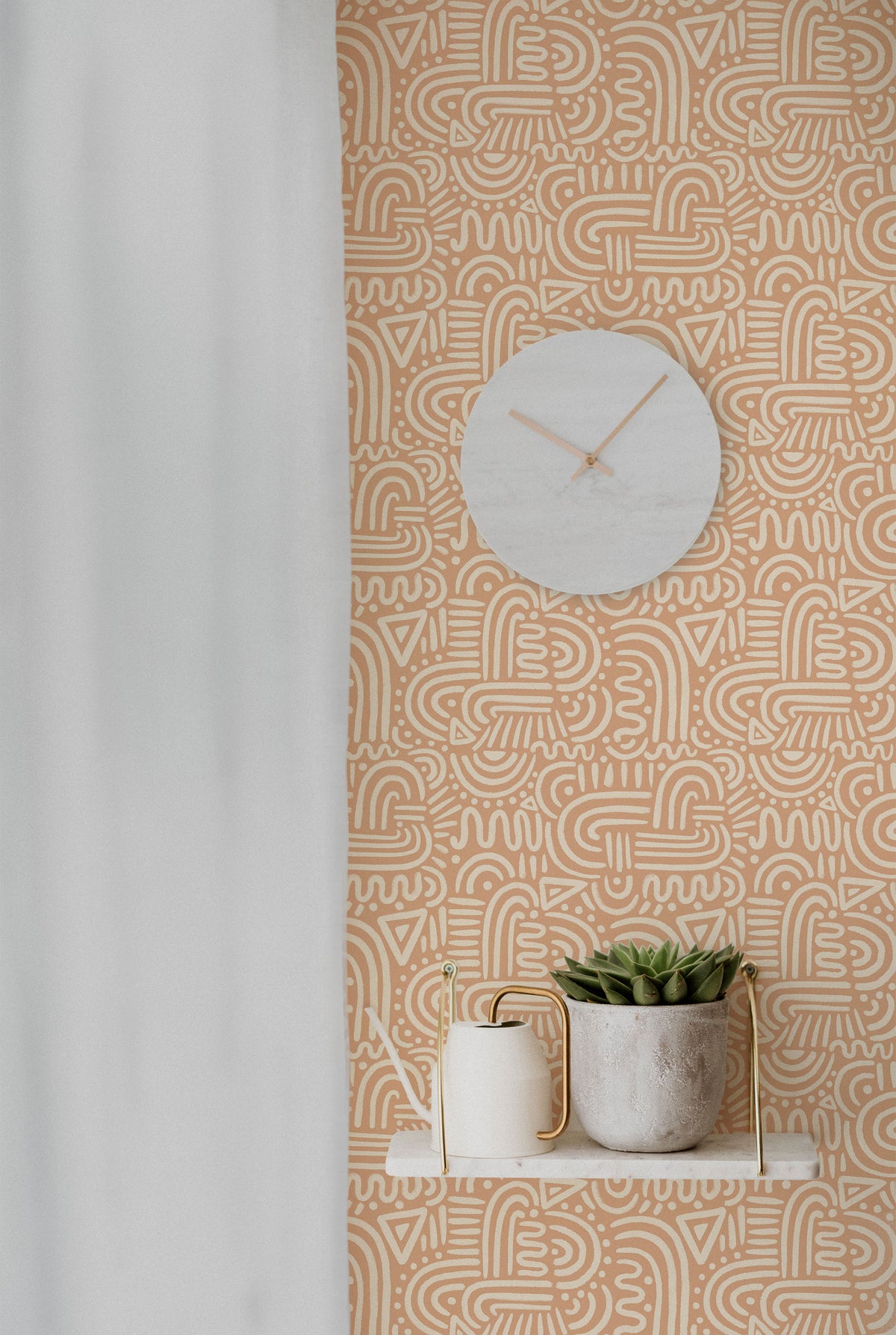 Southwest Boho Doodles - Sand Pink