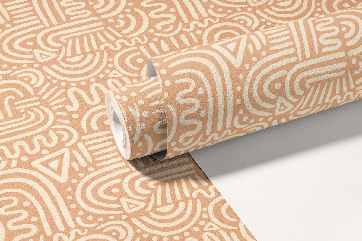 Southwest Boho Doodles - Sand Pink