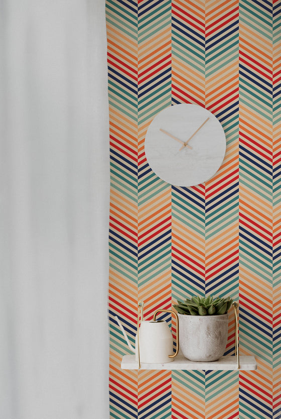 Sporty Retro Chevron X Studio Periwink