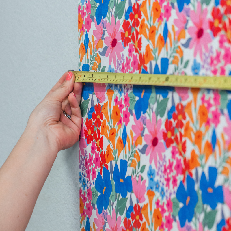 Colorful Peel and Stick Wallpaper | Step-by-Step Guide to Installing Bathroom Wallpaper | Funky Paper Co.