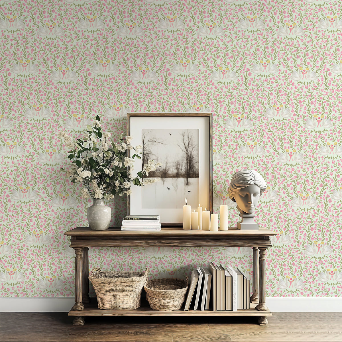 Swan Blossom - Green