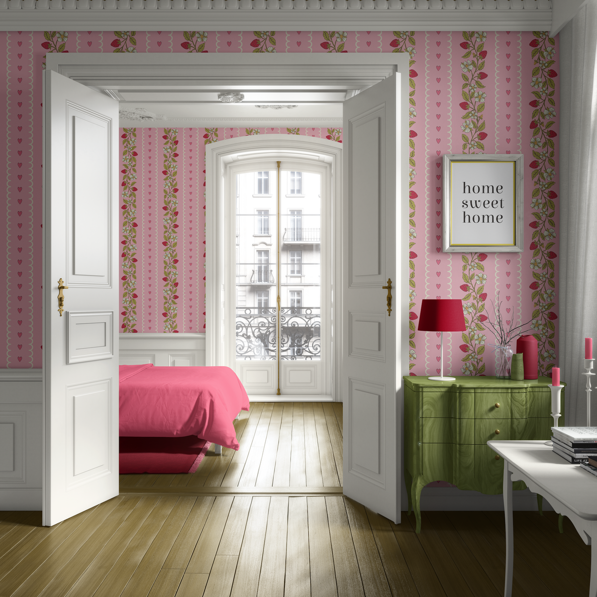 Sweet Strawberries - Pink