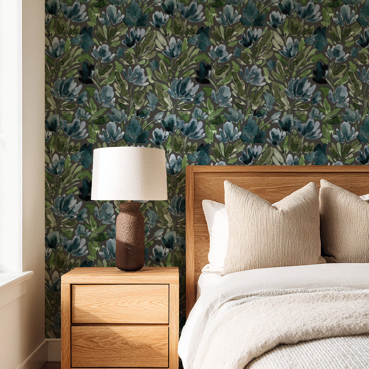 Tulip Vines - Charcoal