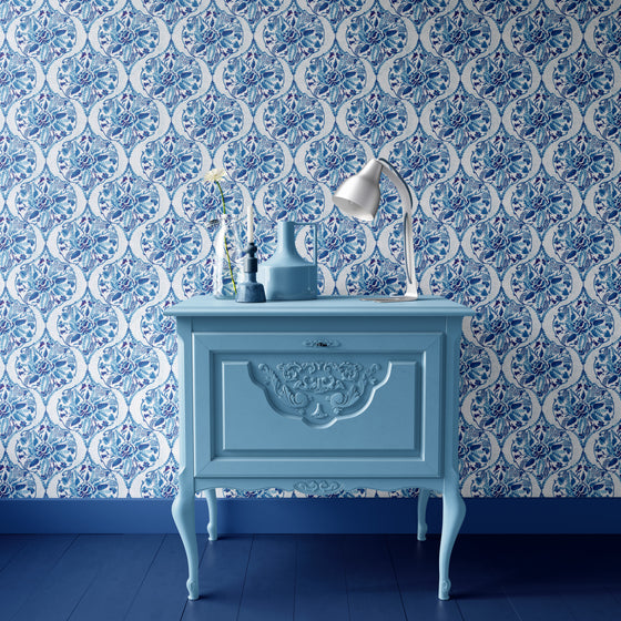 The Blooming Rose Wallpaper X Quirky Paisley Design