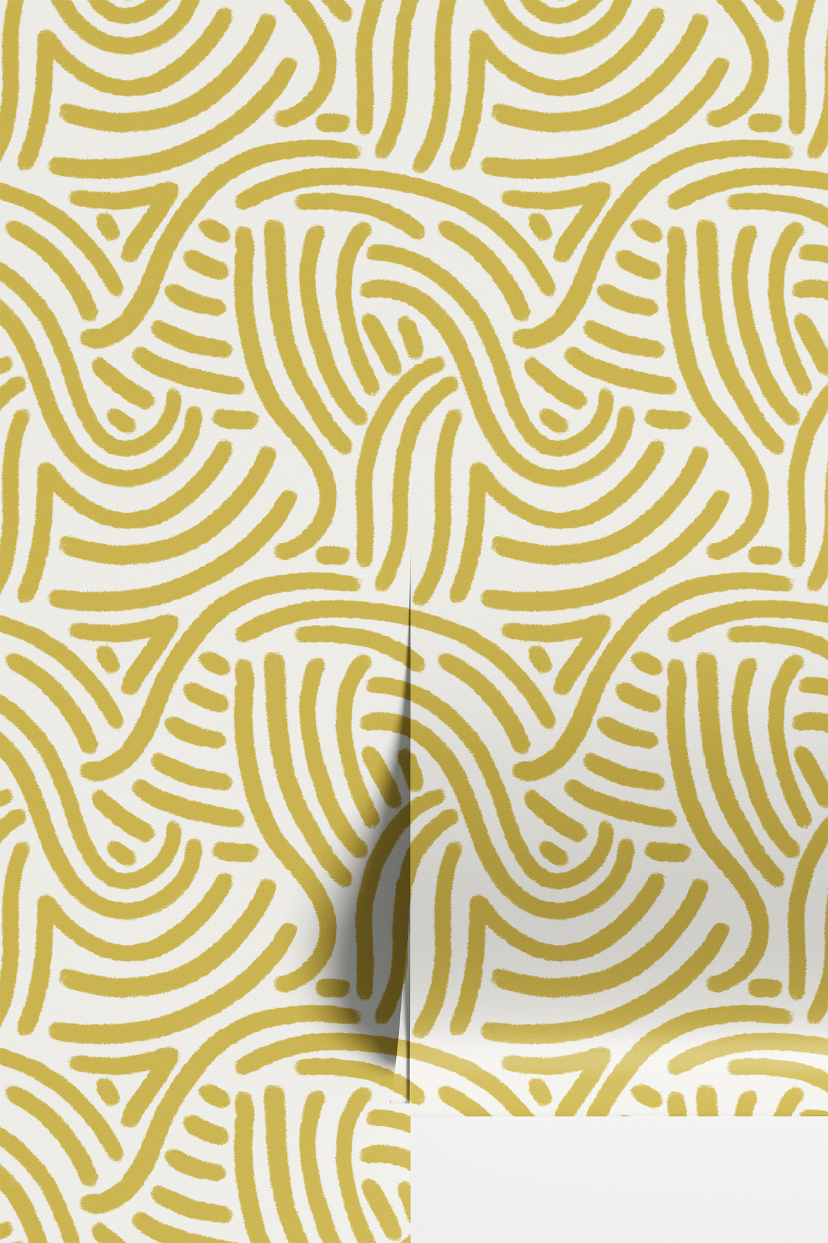 Abstract Strokes - Yellow