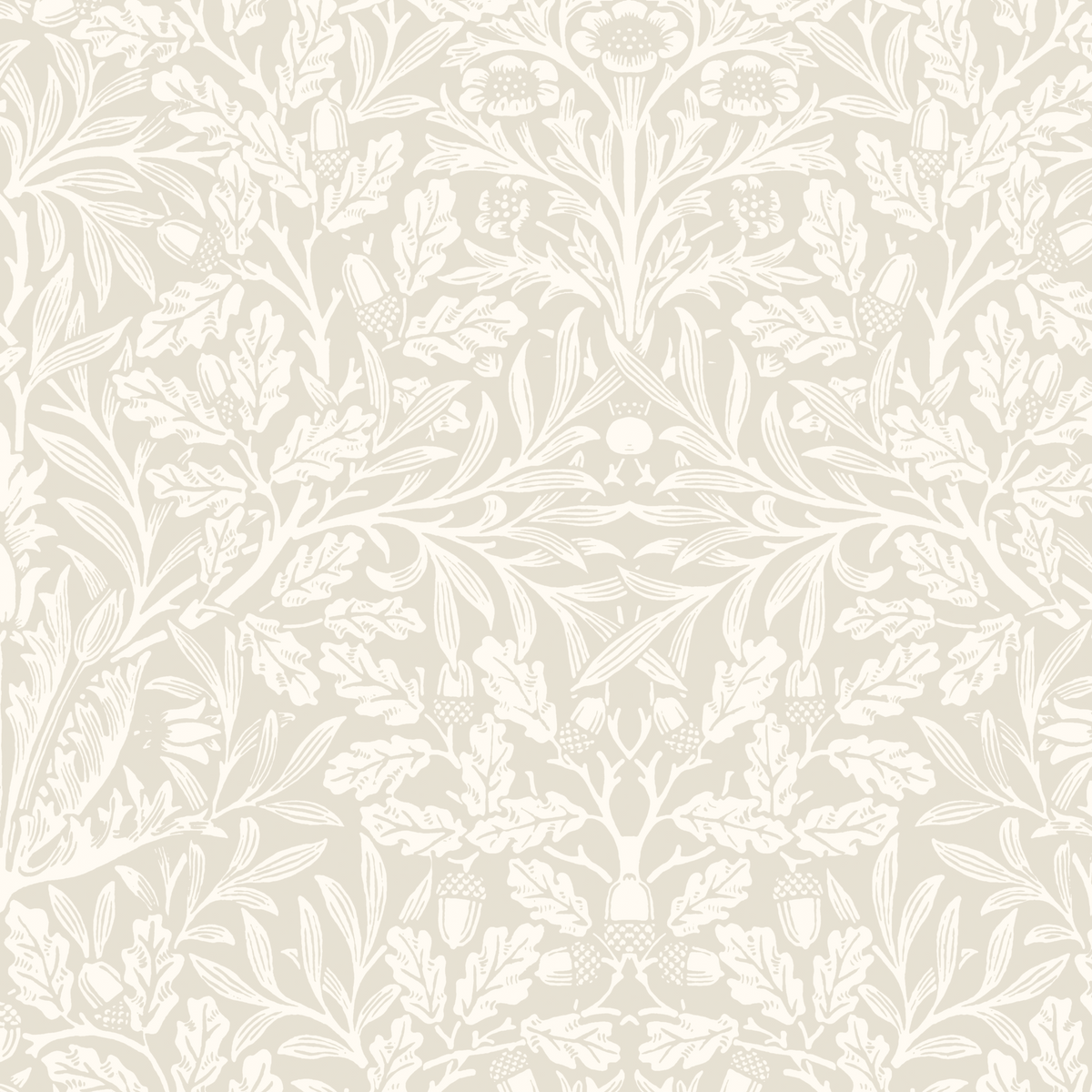 Pure Acorn by William Morris - Beige