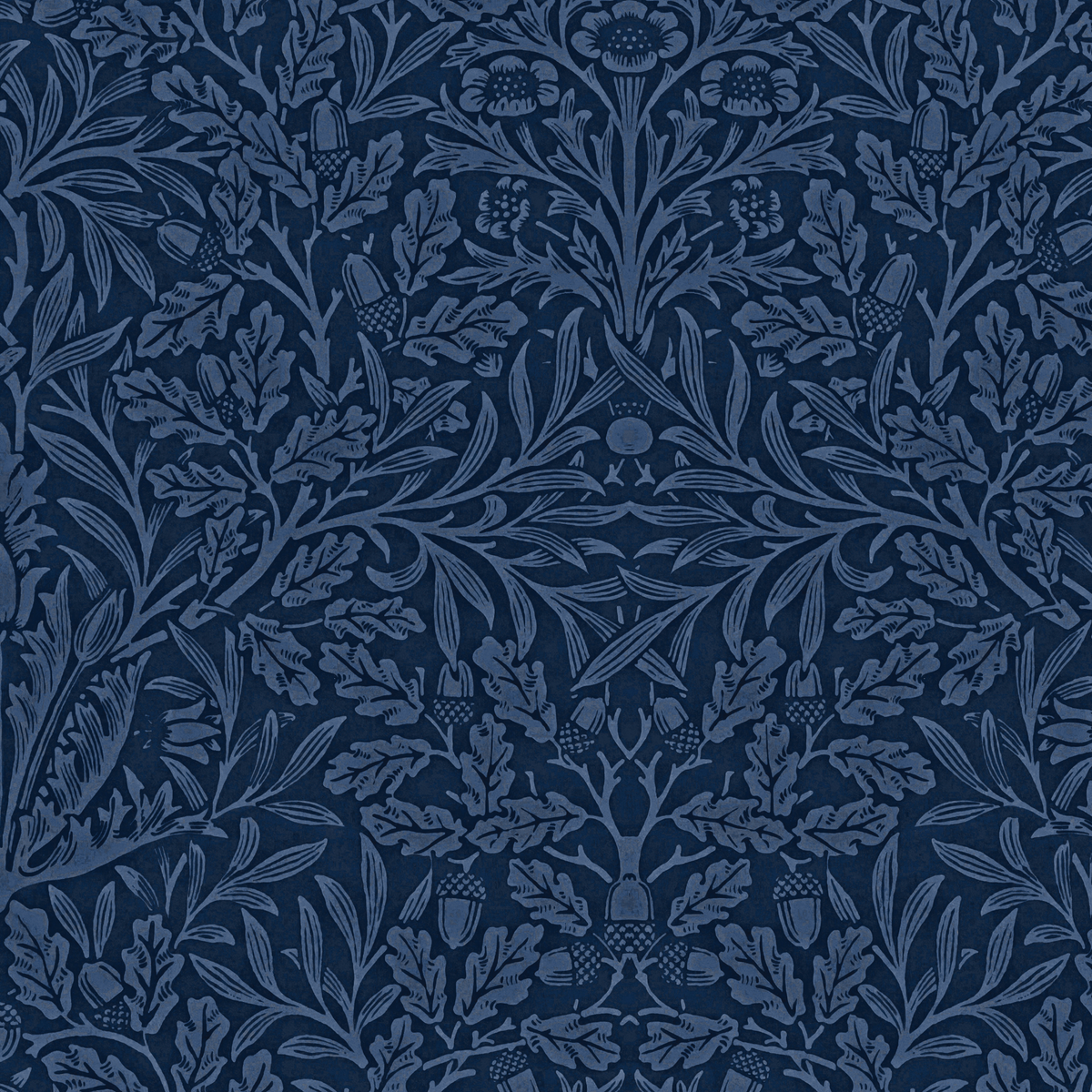 Pure Acorn by William Morris - Blue
