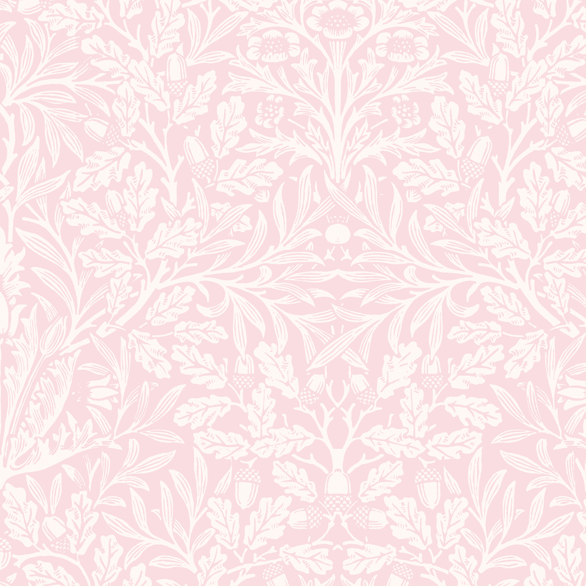 Pure Acorn by William Morris - Pink