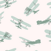 Vintage Airplanes in Green X Jenny Koland