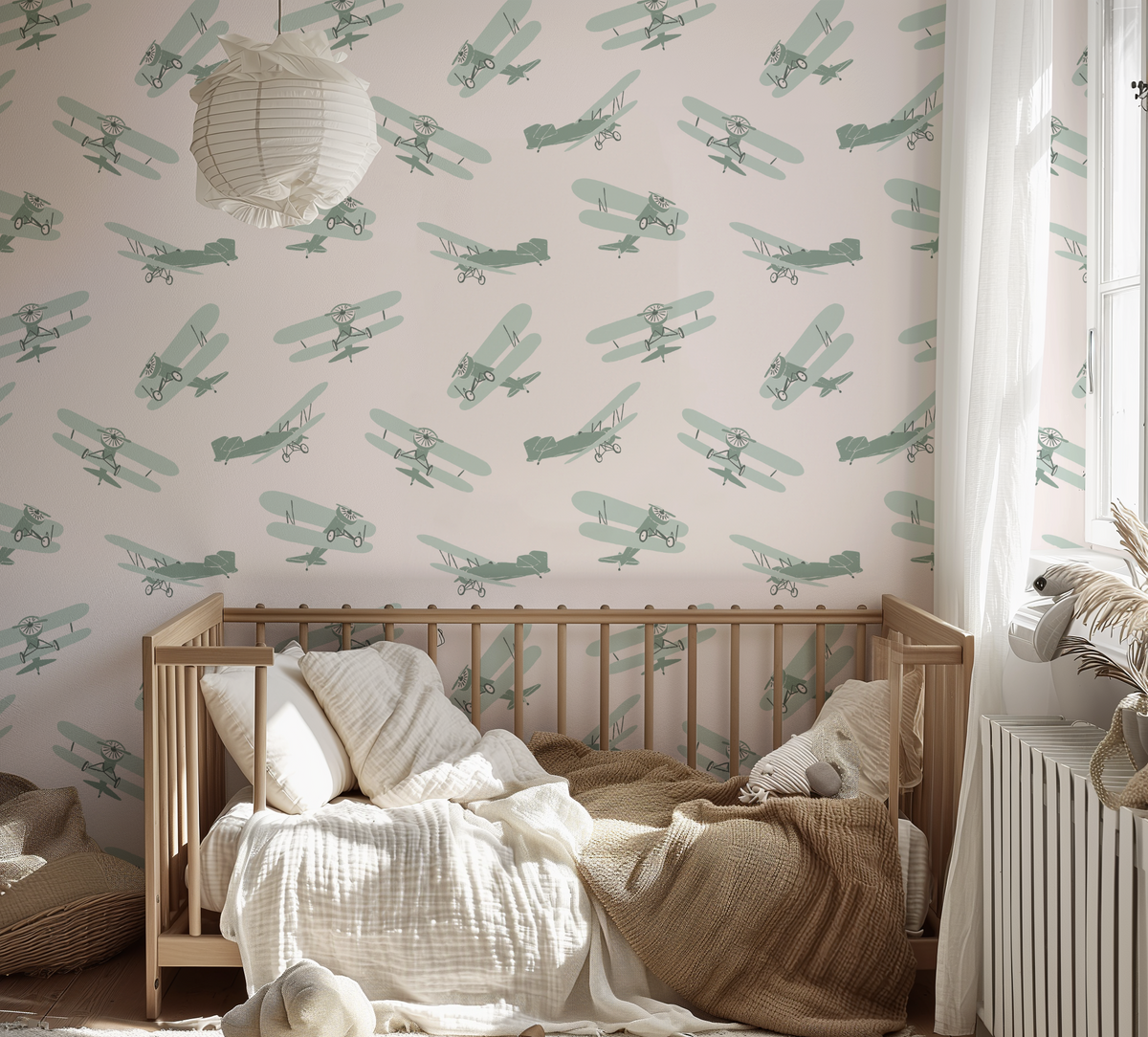 Vintage Airplanes - Green