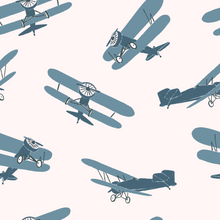  Vintage Airplanes in Blue X Jenny Koland