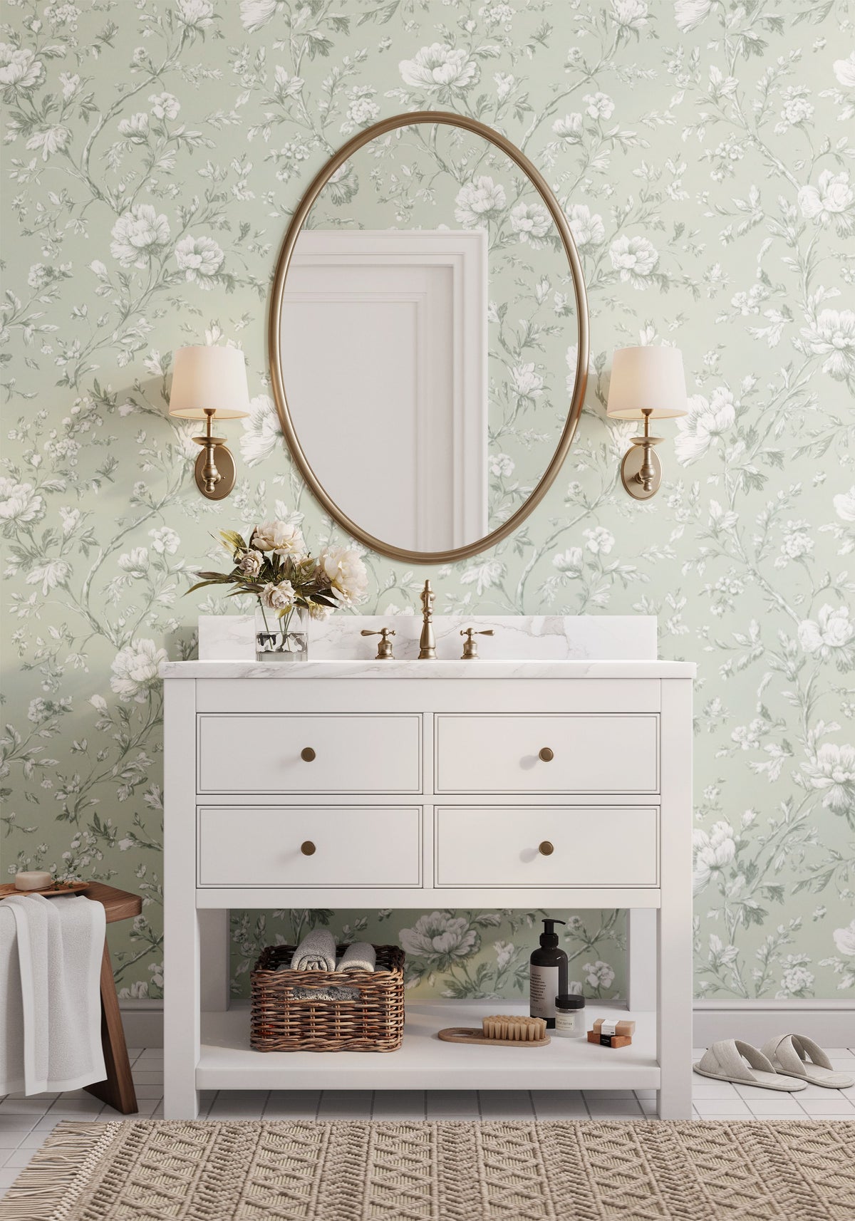 Chinoiserie Garden - Green