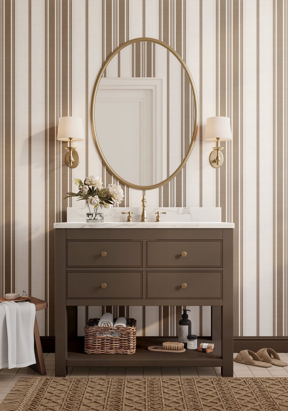 Classic Stripes - Brown