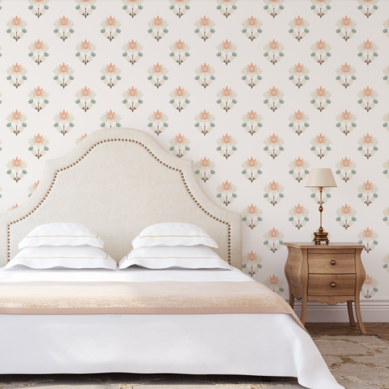 Vintage Garden Simple - Cream // by Papillon Patterns