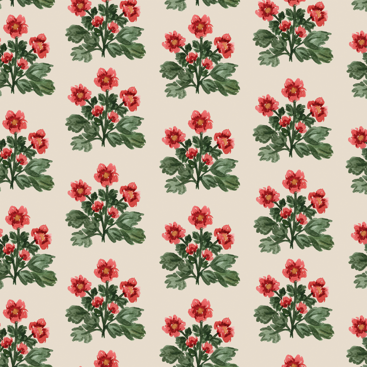 Folk Floral - Bone