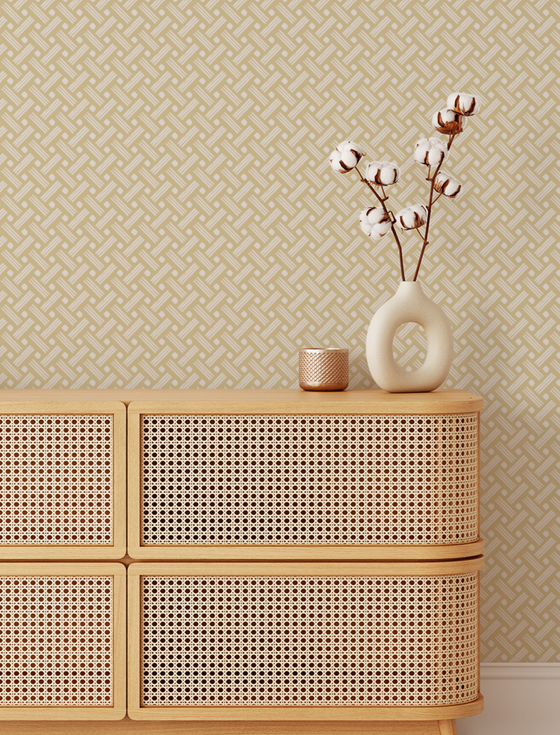 Kintamani Wallpaper in Beige X Rochelle Renee