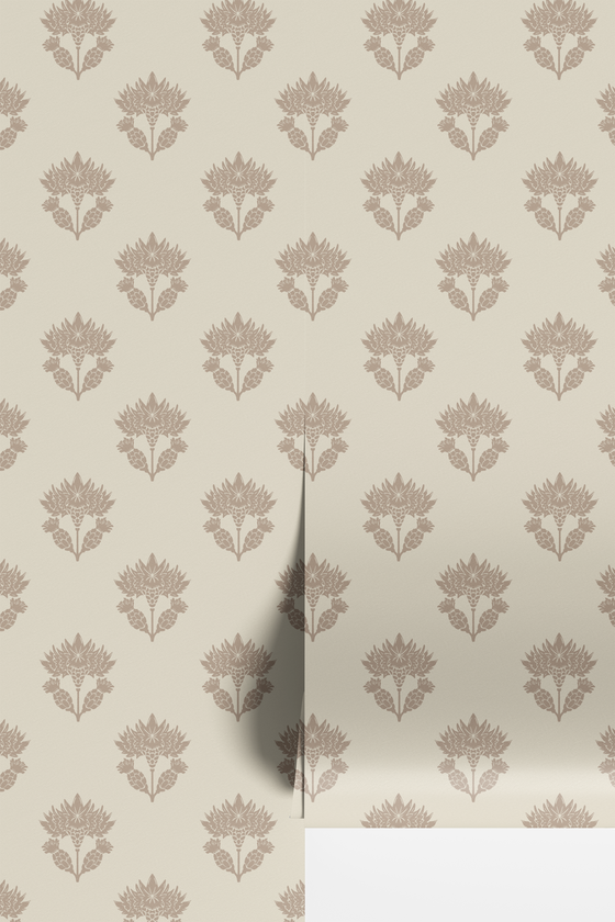 Vintage Garden Simple - Beige // by Papillon Patterns