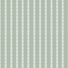  Birch Wallpaper in Green X Kate Clay