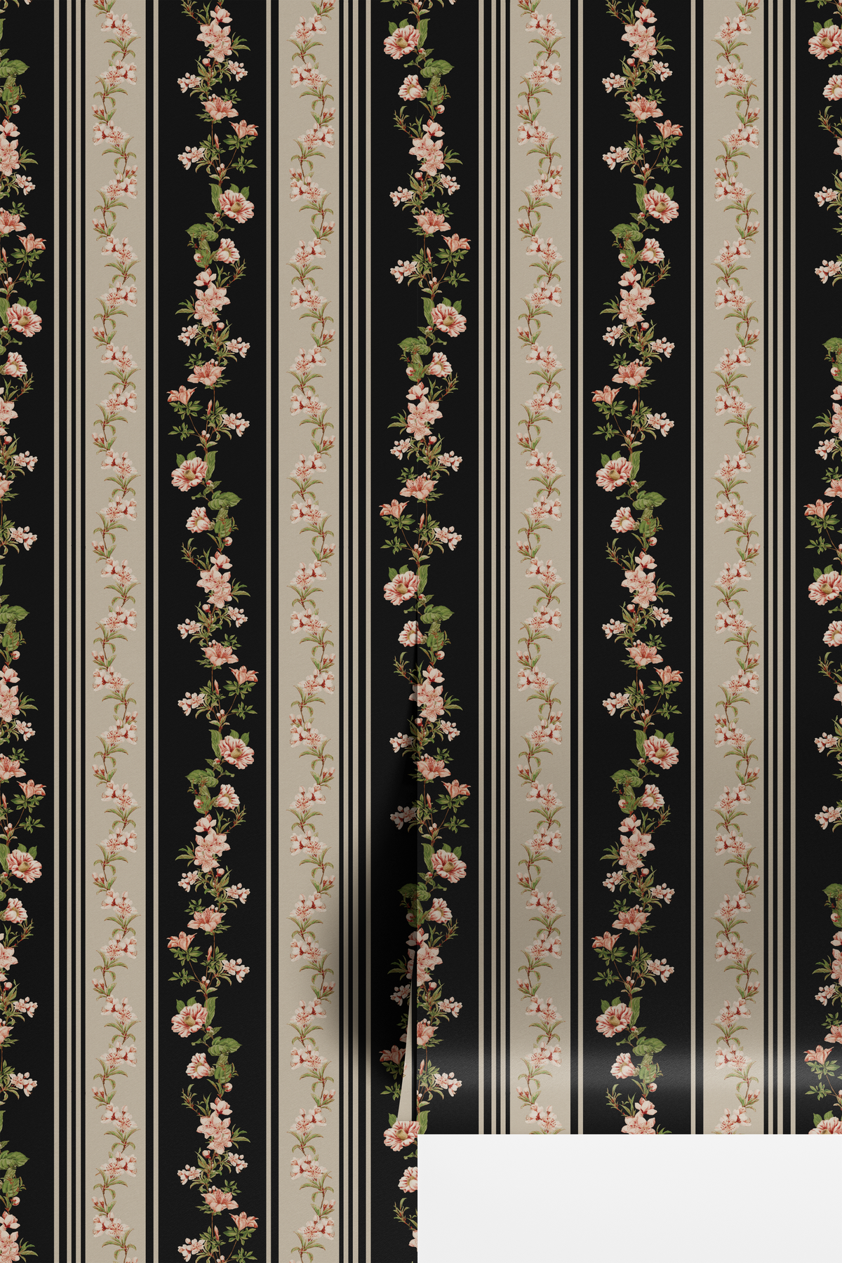 Blooming Branches and Cottage Charms - Black