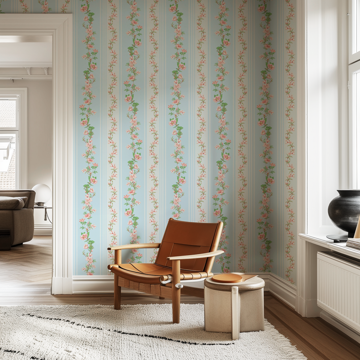 Blooming Branches and Cottage Charms - Blue