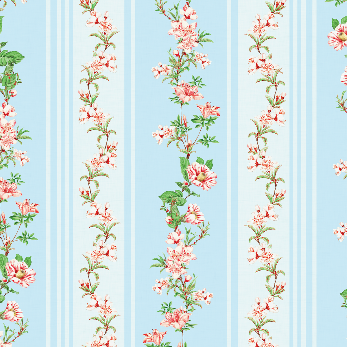 Blooming Branches and Cottage Charms - Blue