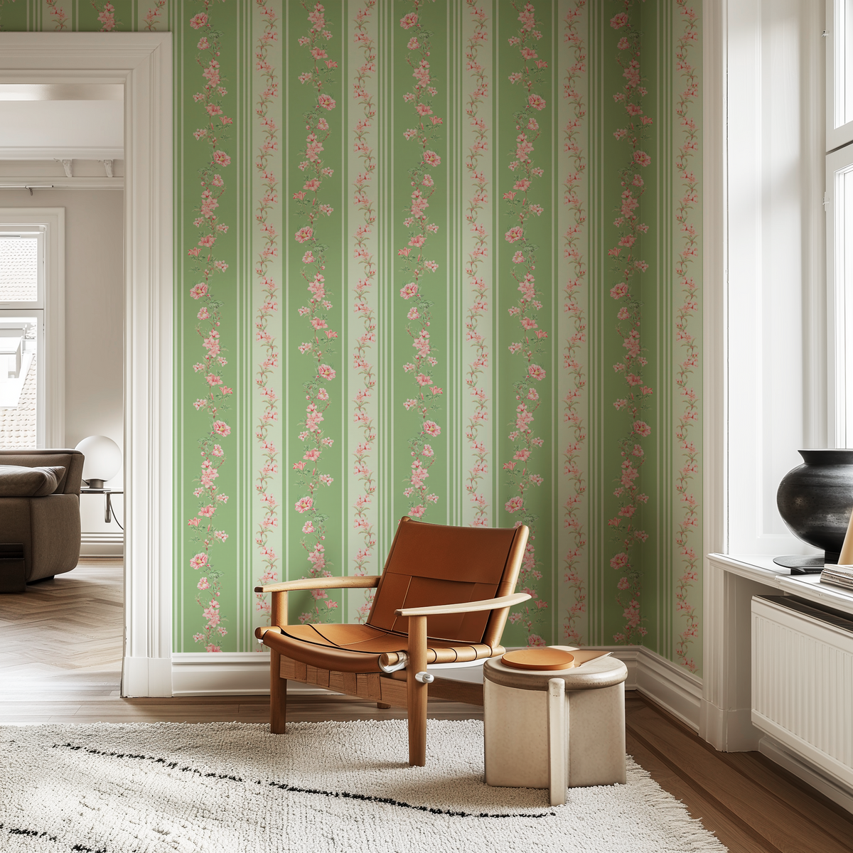 Blooming Branches and Cottage Charms - Green