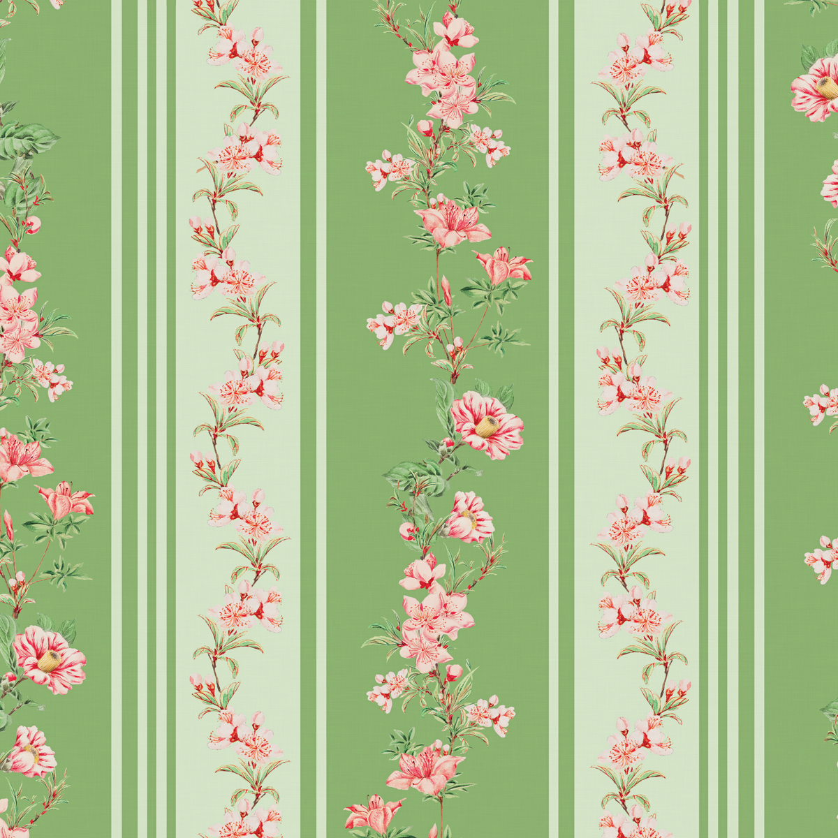 Blooming Branches and Cottage Charms - Green