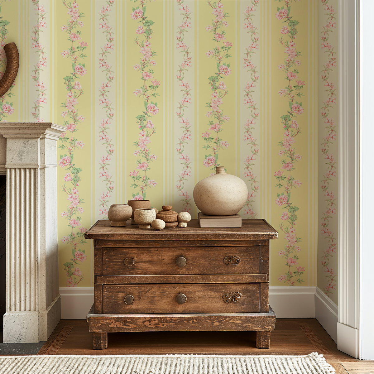 Blooming Branches and Cottage Charms - Yellow