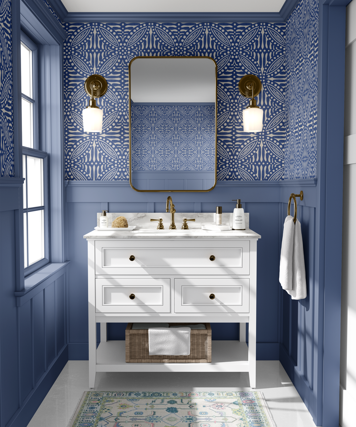 Tribal Block Print - Blue