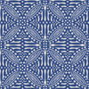 Tribal Block Print in Blue X Shelly Penko