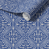 Tribal Block Print in Blue X Shelly Penko