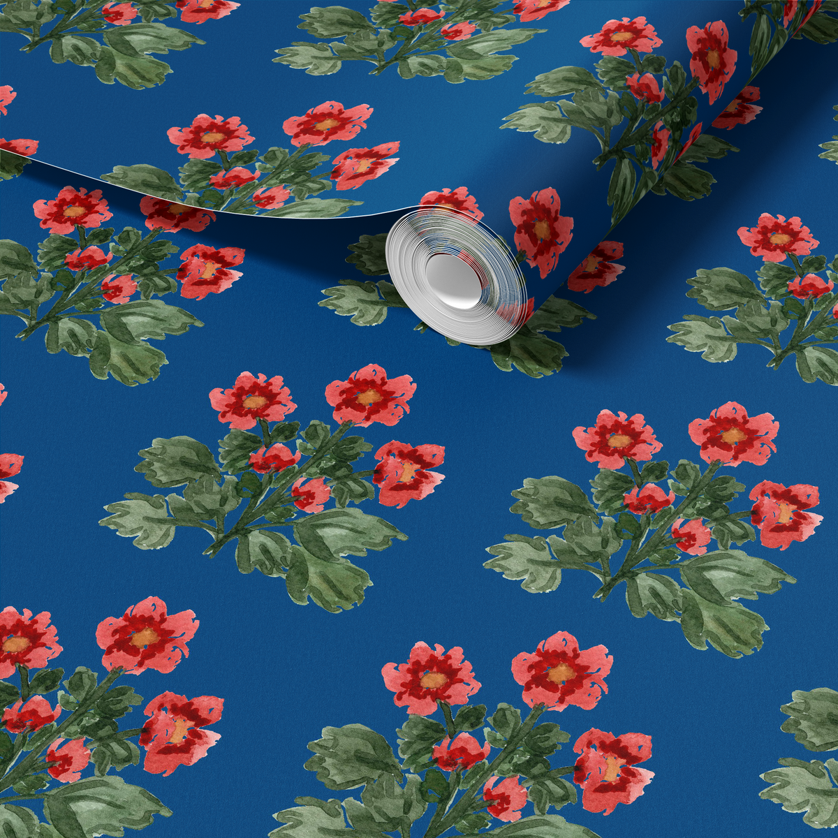 Folk Floral - Blue