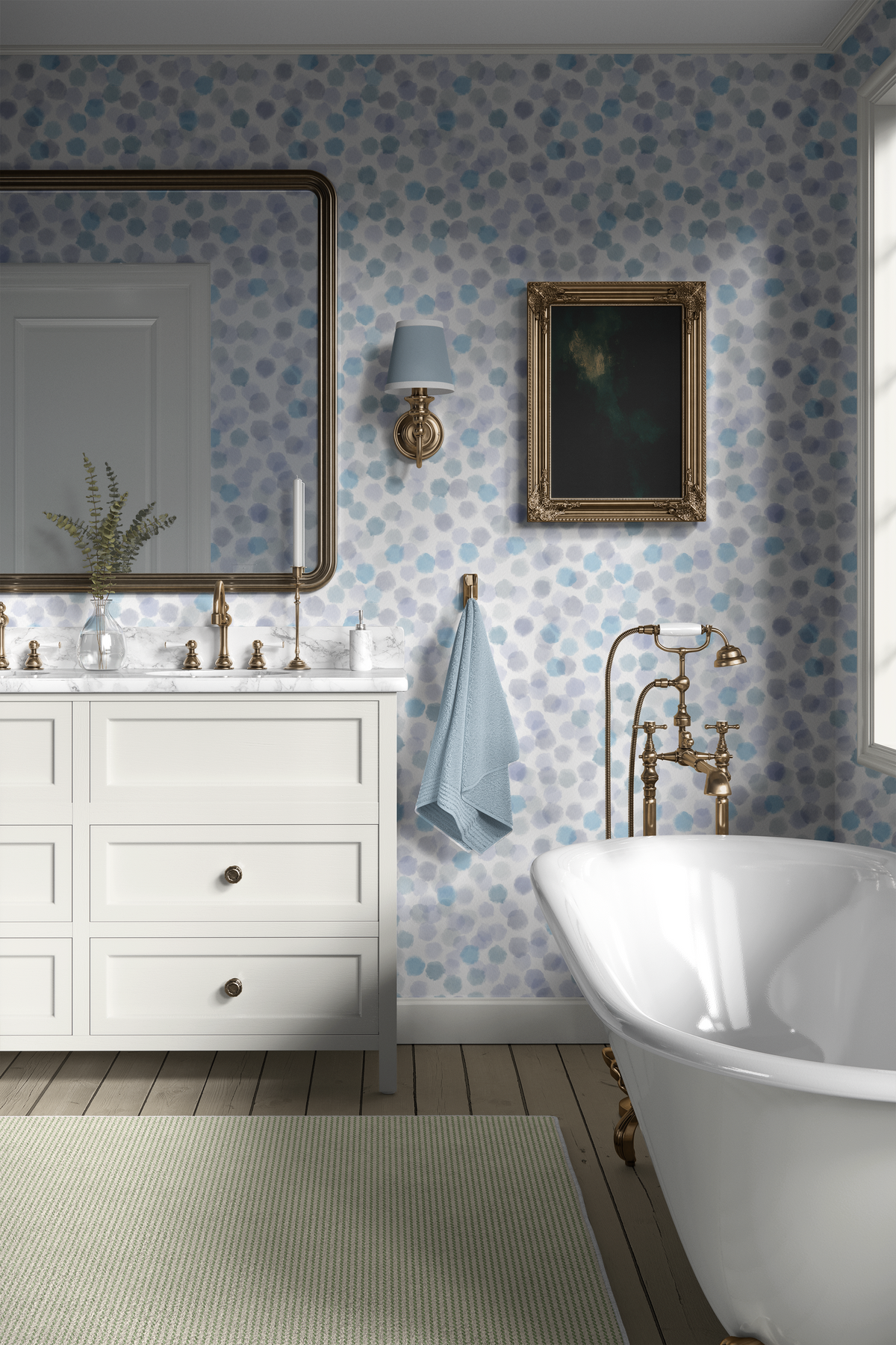 Watercolor Polka Dots
